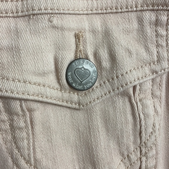 Torrid Light Pink Denim Jacket Size 3 - Picture 3 of 5